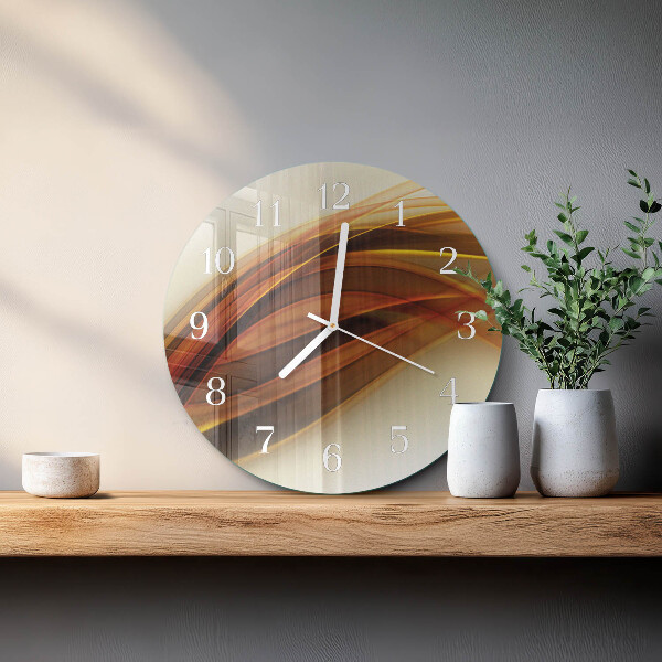 Glas wanduhr Abstraktion
