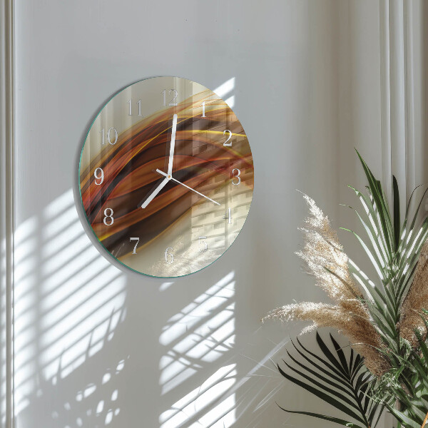 Glas wanduhr Abstraktion