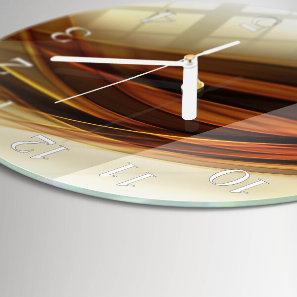 Glas wanduhr Abstraktion