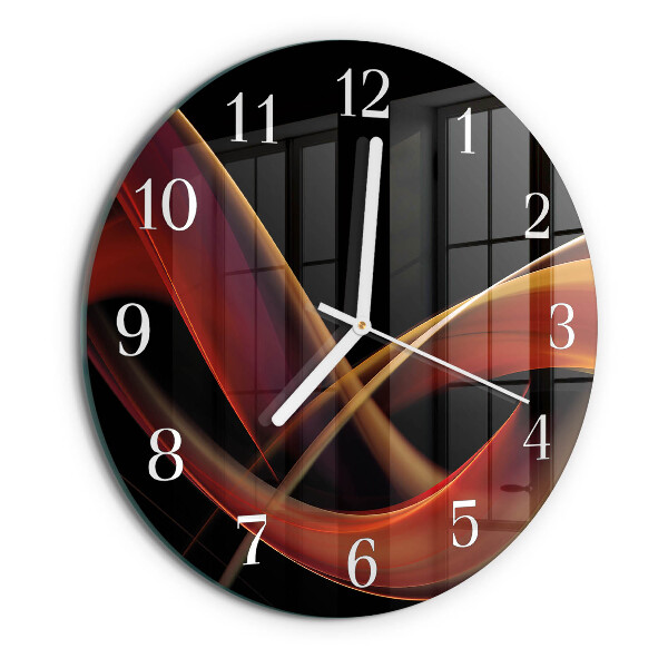 Glas wanduhr Abstraktion