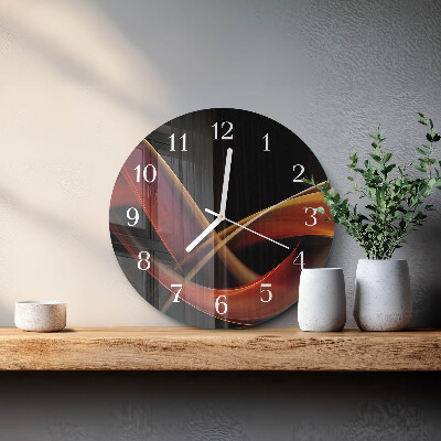 Glas wanduhr Abstraktion