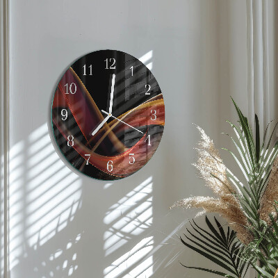 Glas wanduhr Abstraktion