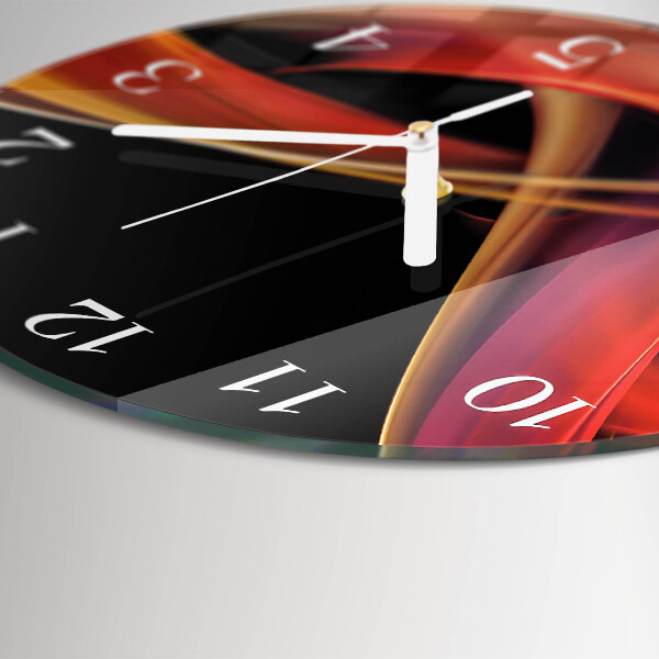 Glas wanduhr Abstraktion