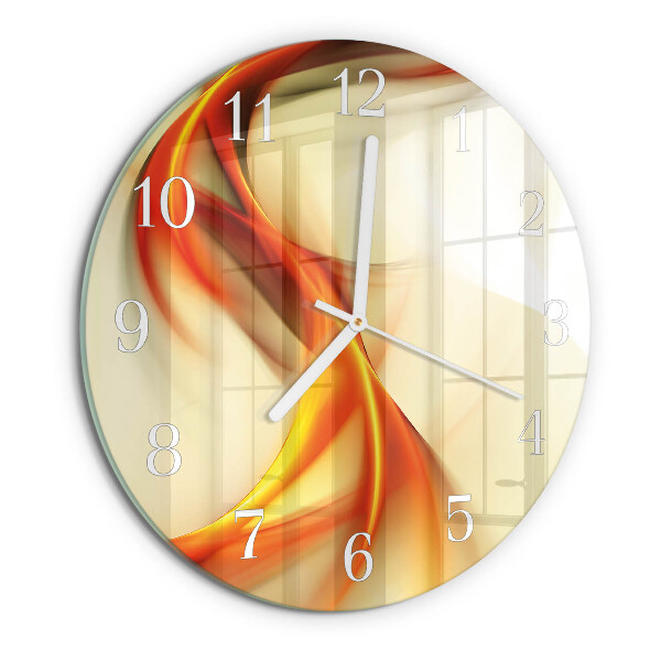 Glas wanduhr Abstraktion