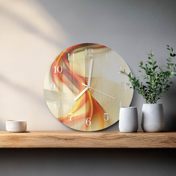 Glas wanduhr Abstraktion