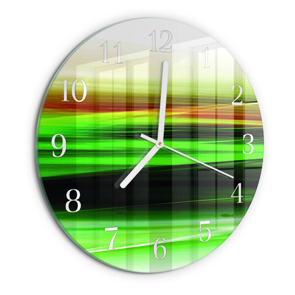 Glas wanduhr Abstraktion