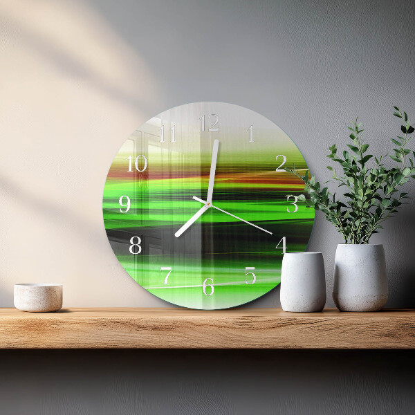Glas wanduhr Abstraktion