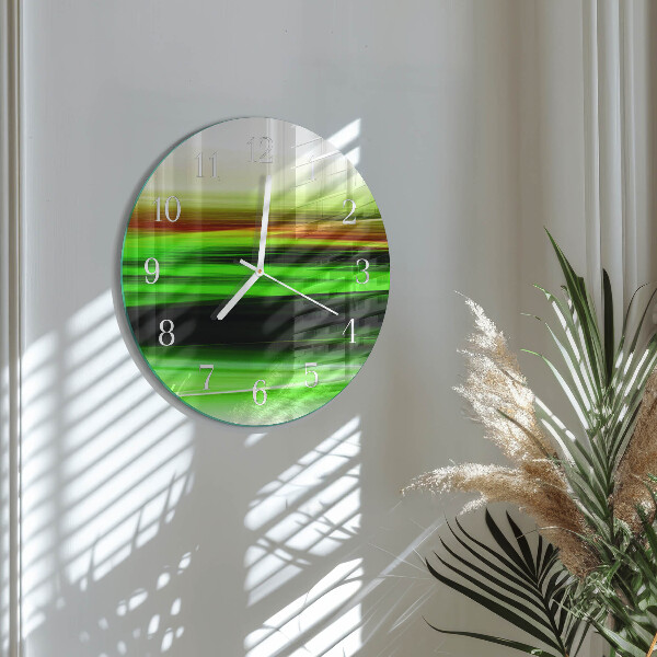 Glas wanduhr Abstraktion