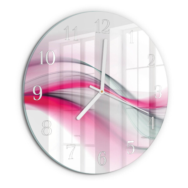 Glas wanduhr Abstraktion