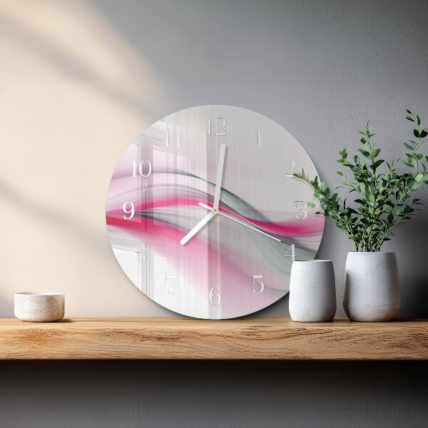 Glas wanduhr Abstraktion