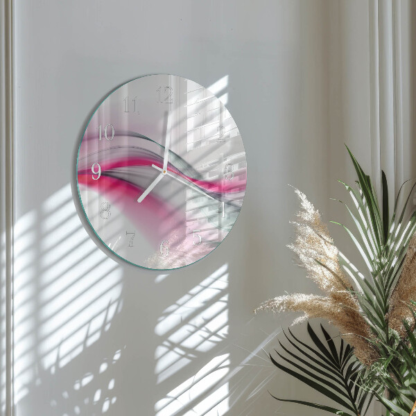 Glas wanduhr Abstraktion