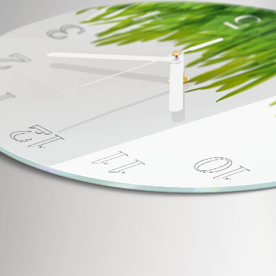 Glas wanduhr Gras