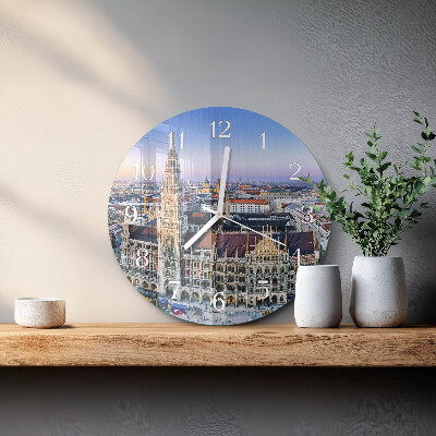 Glas wanduhr Horizont