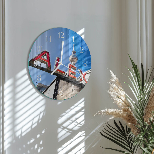Glas wanduhr Alexanderplatz