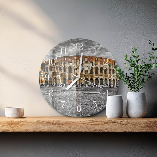 Glas wanduhr Kolosseum
