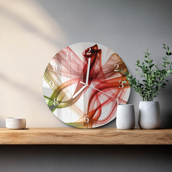 Glas wanduhr Abstraktion