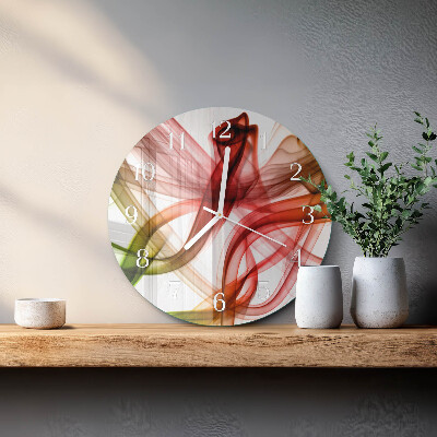 Glas wanduhr Abstraktion