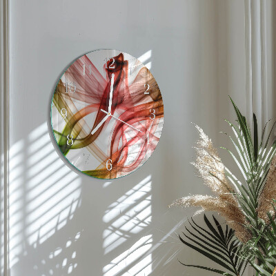 Glas wanduhr Abstraktion