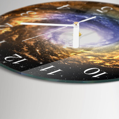 Glas wanduhr Kosmos