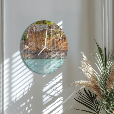 Glas wanduhr Cliff