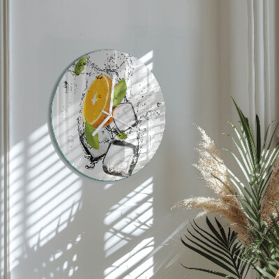 Glas wanduhr Eis