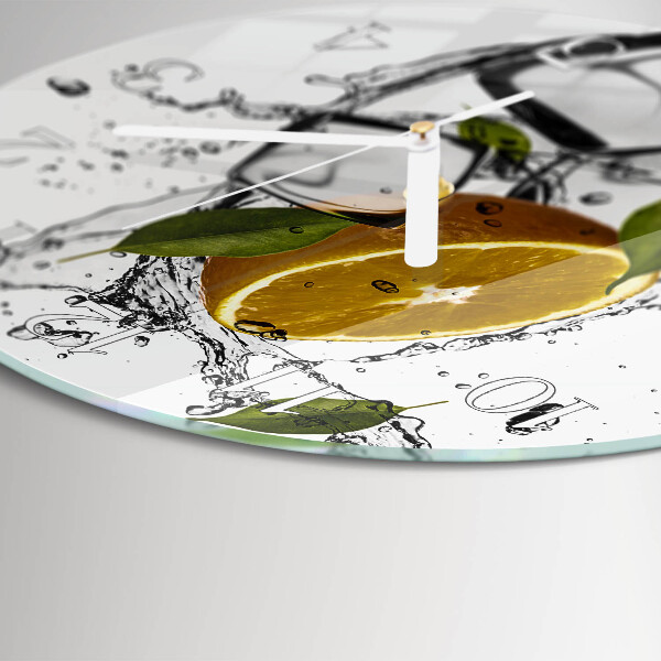 Glas wanduhr Eis