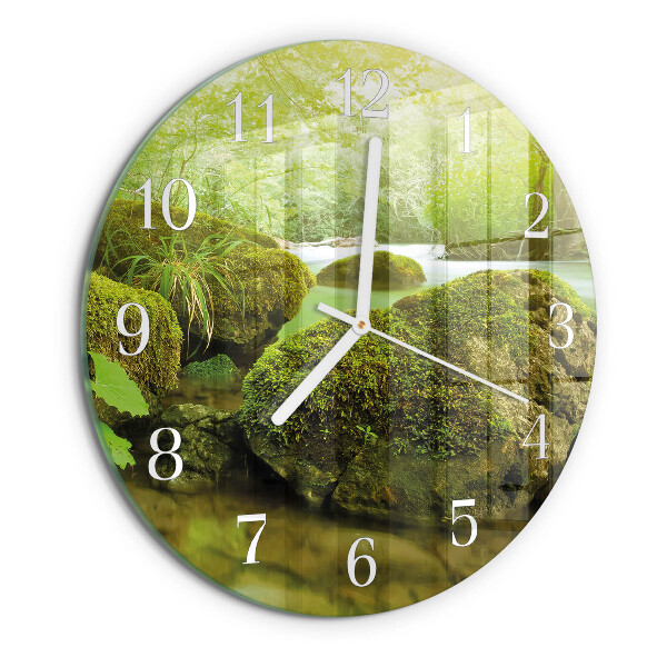 Glas wanduhr Natur