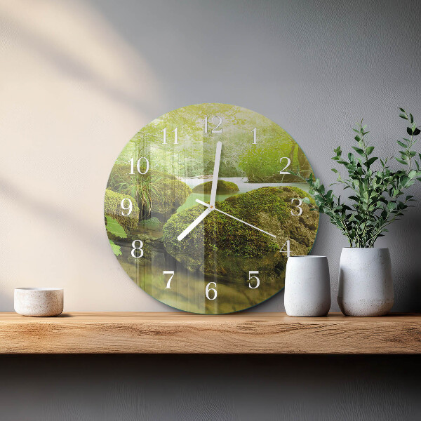 Glas wanduhr Natur