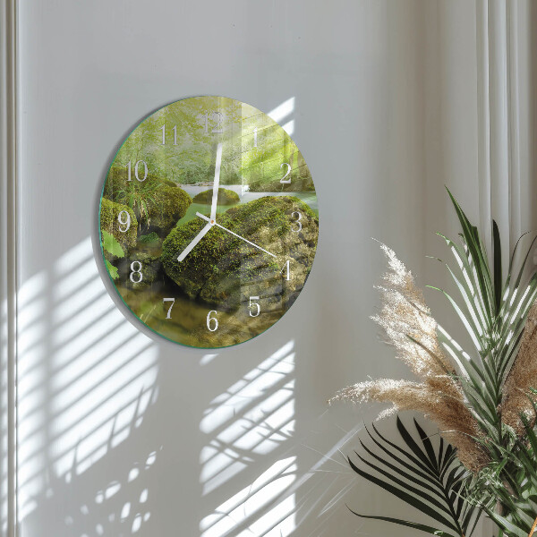 Glas wanduhr Natur