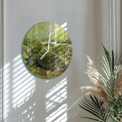 Glas wanduhr Natur