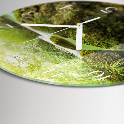 Glas wanduhr Natur