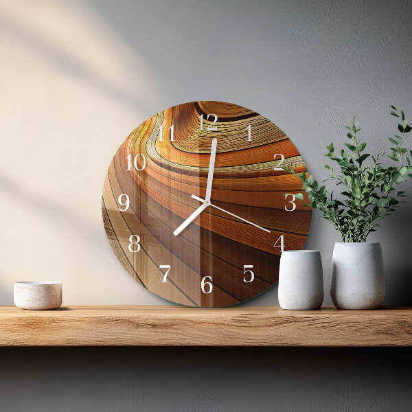 Glas wanduhr Abstraktion