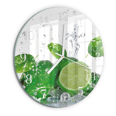 Glas wanduhr Kalziumkarbonat