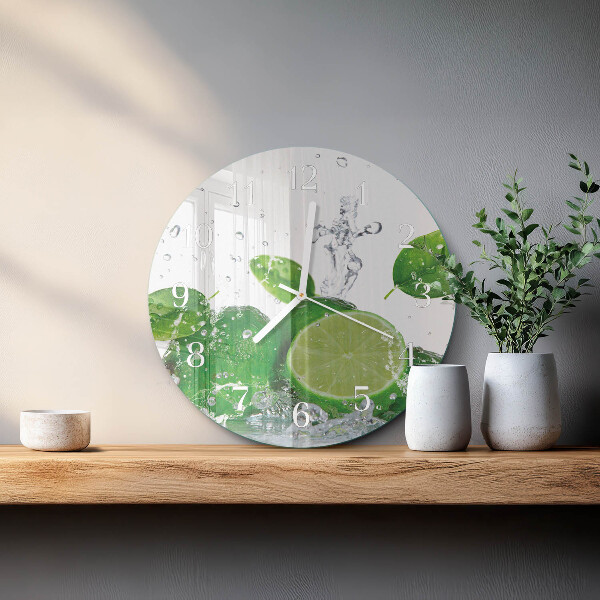 Glas wanduhr Kalziumkarbonat