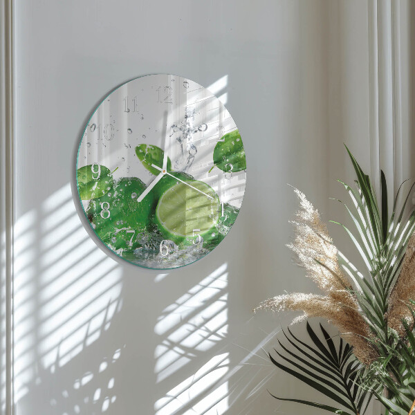 Glas wanduhr Kalziumkarbonat