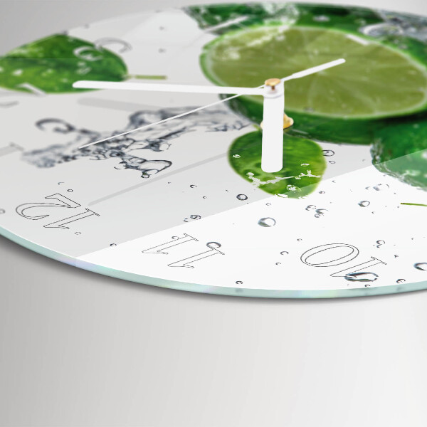 Glas wanduhr Kalziumkarbonat