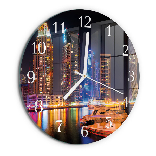 Glas wanduhr Horizont