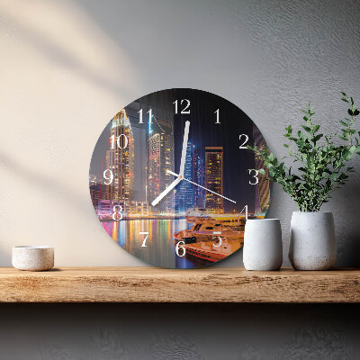 Glas wanduhr Horizont