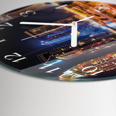 Glas wanduhr Horizont