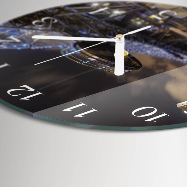 Glas wanduhr Nacht