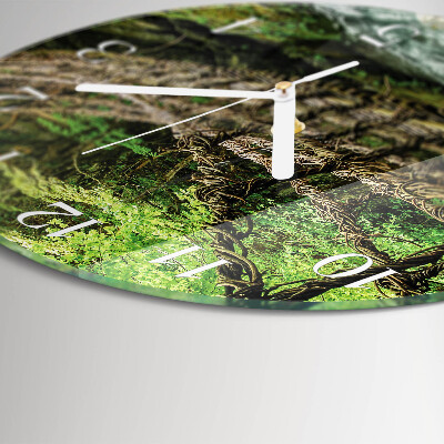 Glas wanduhr Seilbrücke