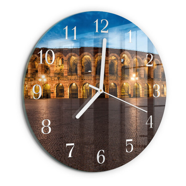 Glas wanduhr Statue