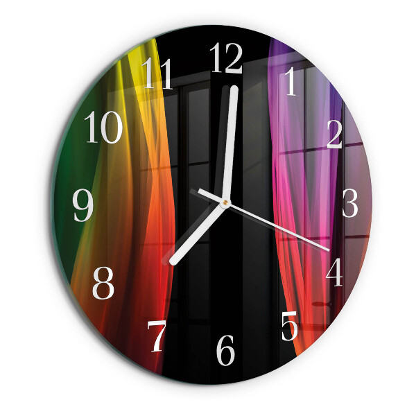 Glas wanduhr Abstraktion