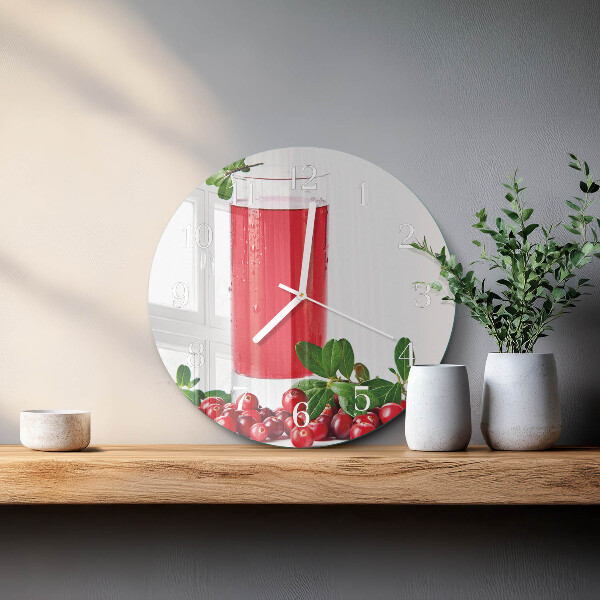 Glas wanduhr Cranberries