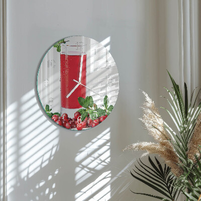 Glas wanduhr Cranberries