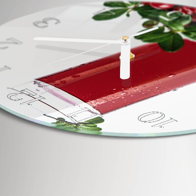 Glas wanduhr Cranberries