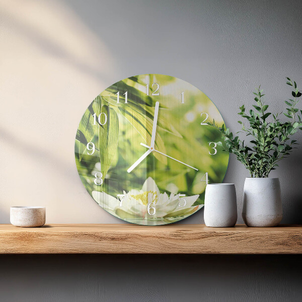 Glas wanduhr Natur