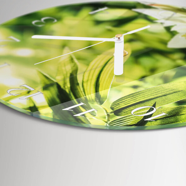 Glas wanduhr Natur
