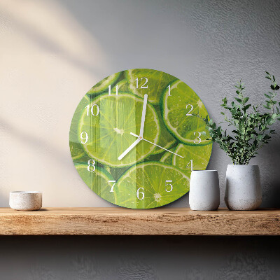 Glas wanduhr Kalziumkarbonat