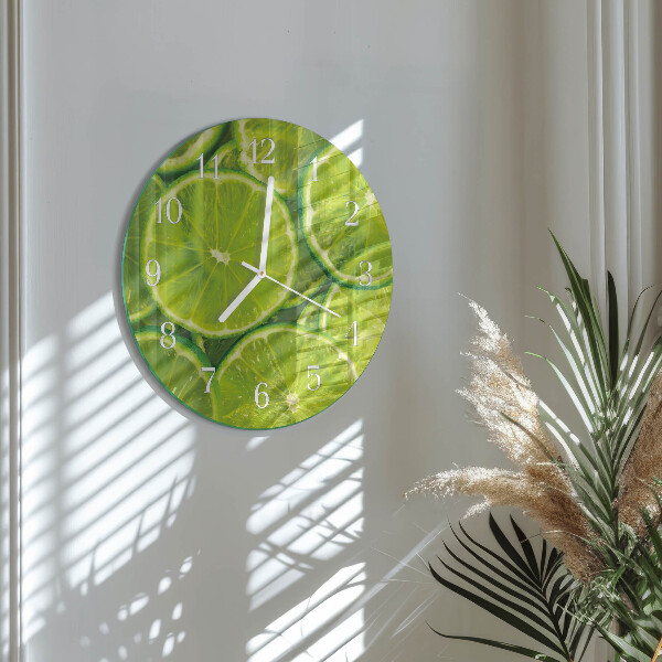 Glas wanduhr Kalziumkarbonat